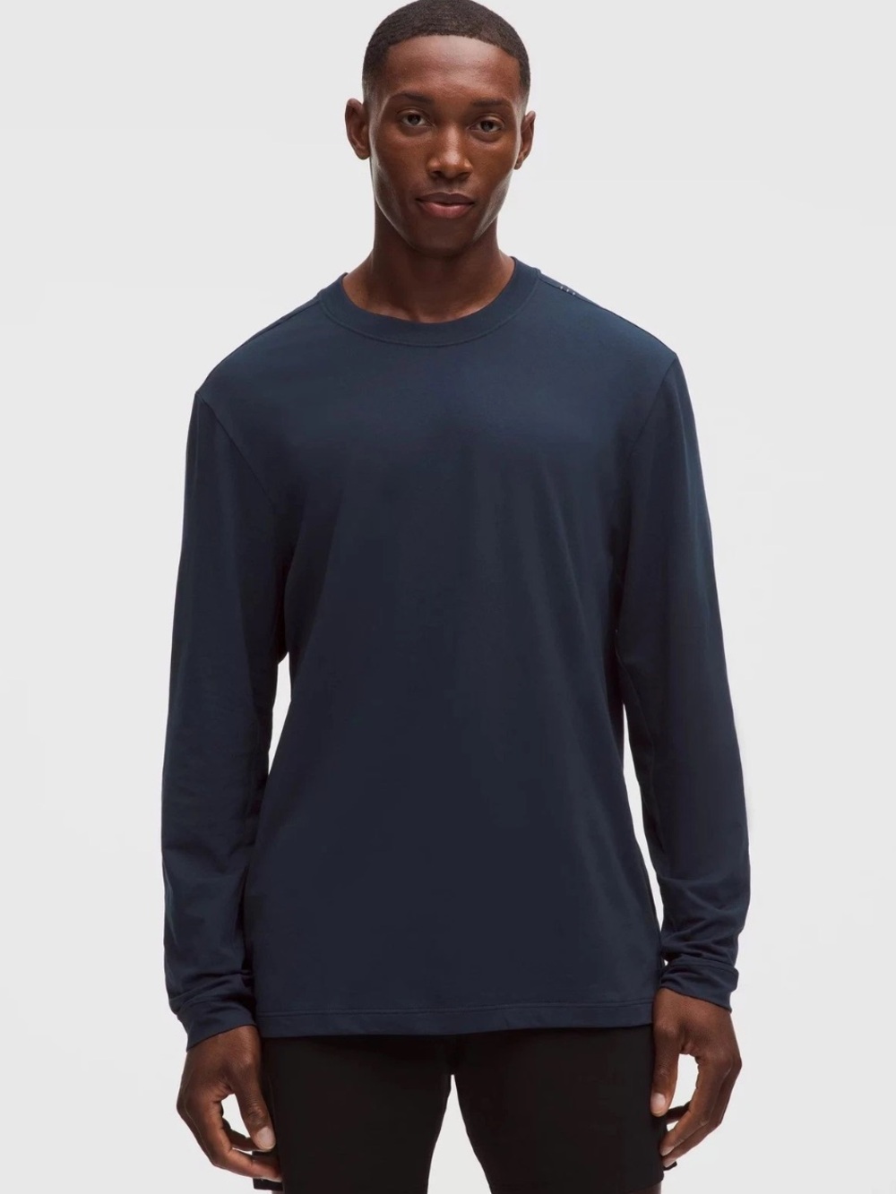 NICE! Lululemon Zeroed In Long Sleeve Navy Better Each Day Athletic Shirt Mens L